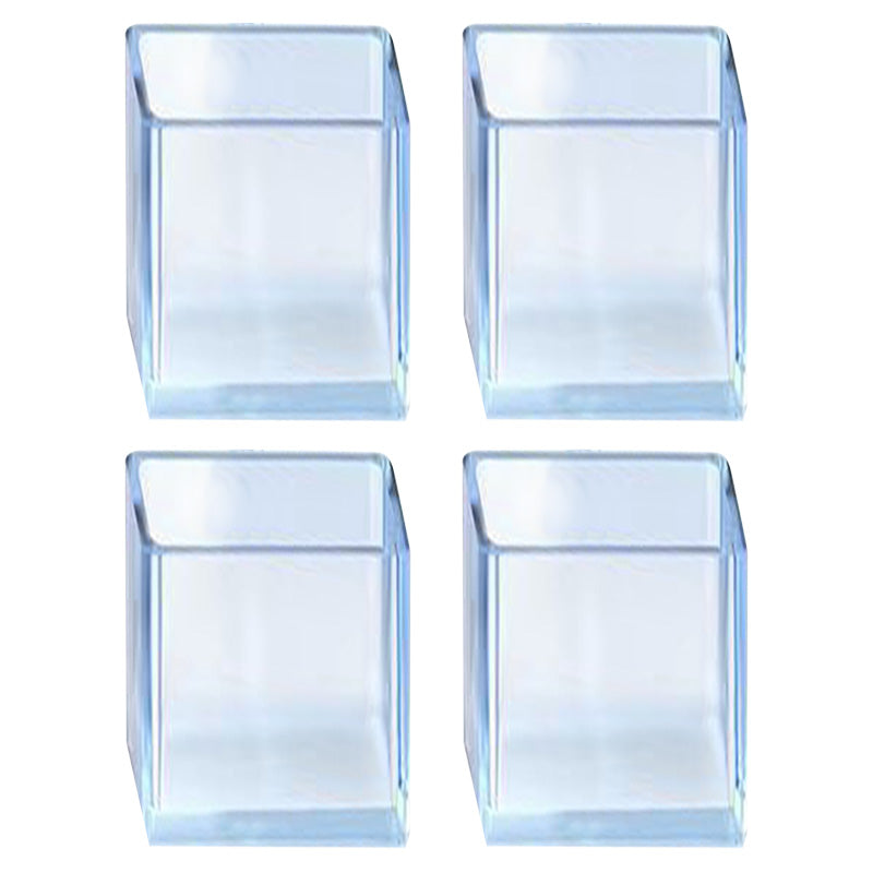 4Pcs/Set 30*60mm Rectangular Table Chair Leg Caps Floor Protectors Furniture Pads for Hardwood Floors Clear Rubber Furniture Cup 4Pcs/Set 30*60mm Rectangular Table Chair Leg Caps Floor Protectors Furniture Pads for Hardwood Floors Clear Rubber Furniture Cup